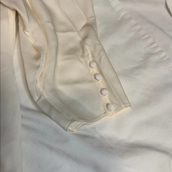Frame  Ivory Silk  Blouse xs - Picture 8 of 12